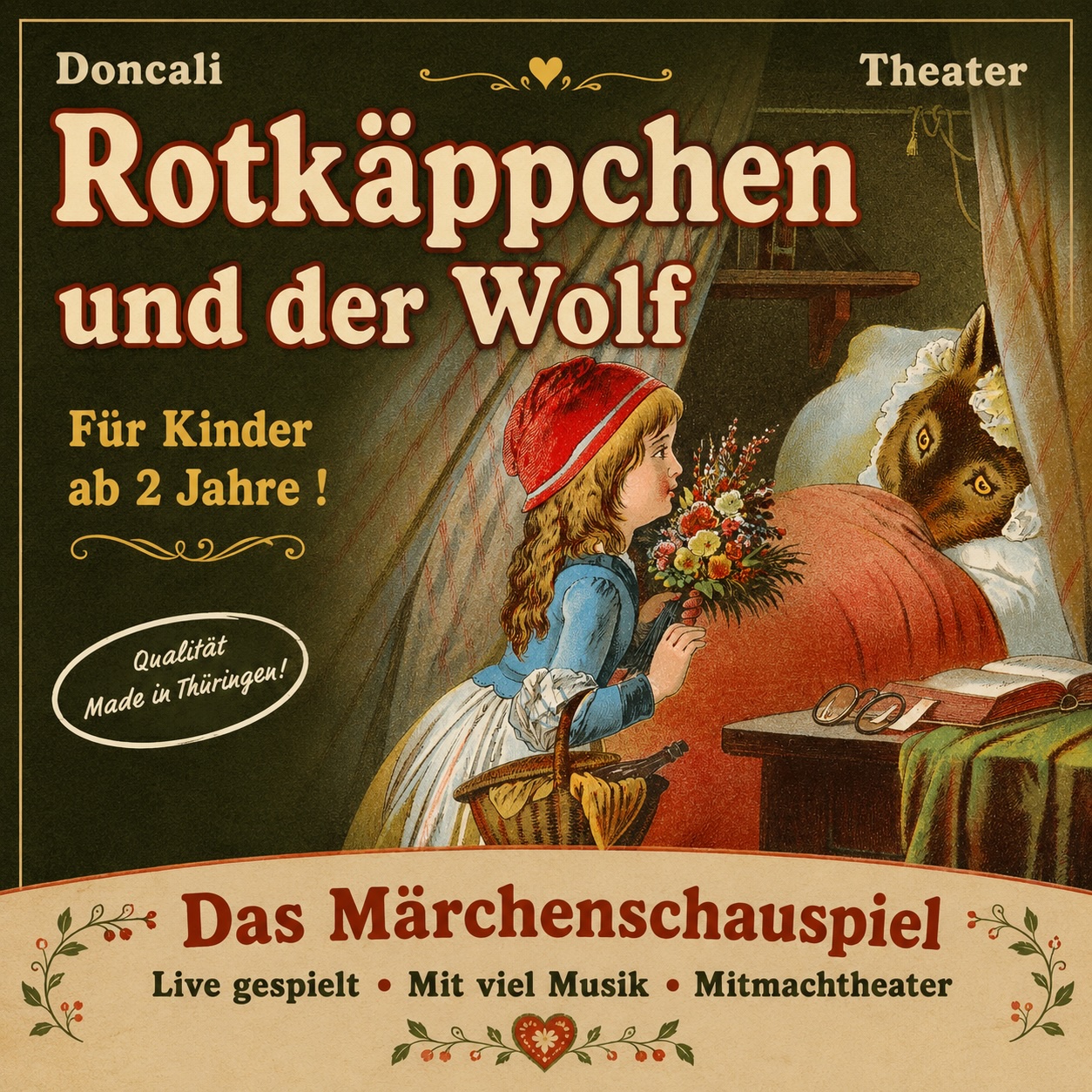 Rotkäppchen und der Wolf Theater by Doncalli